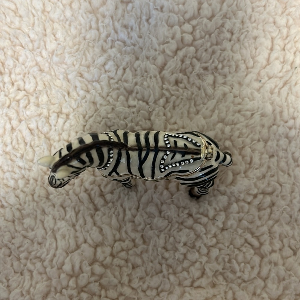 Zebra Trinket Box - Picture 3 of 9